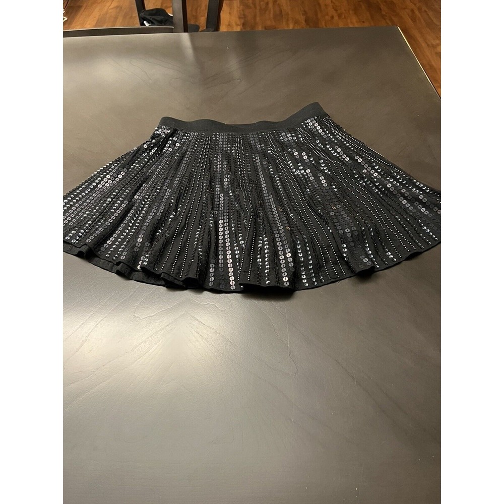Express sequin mini skort Xtra Small Black
